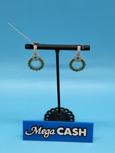 18CT EMERALD & DIAMOND EARRINGS